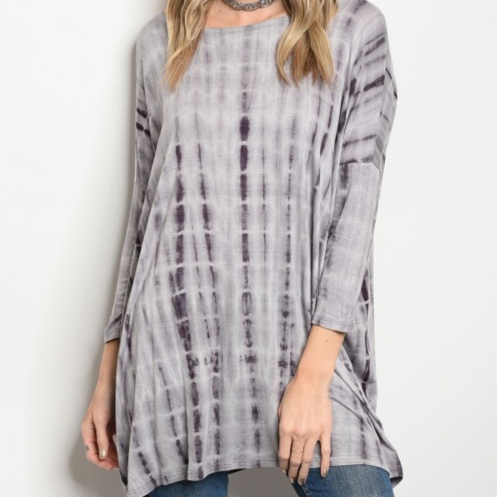 Tie dye jersey tunic